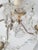 Black Italian Rococo Wall Sconces in Gold Iron, Crystal and Glass Beads, 1950s, Set of 2 For Sale - Image 8 of 9