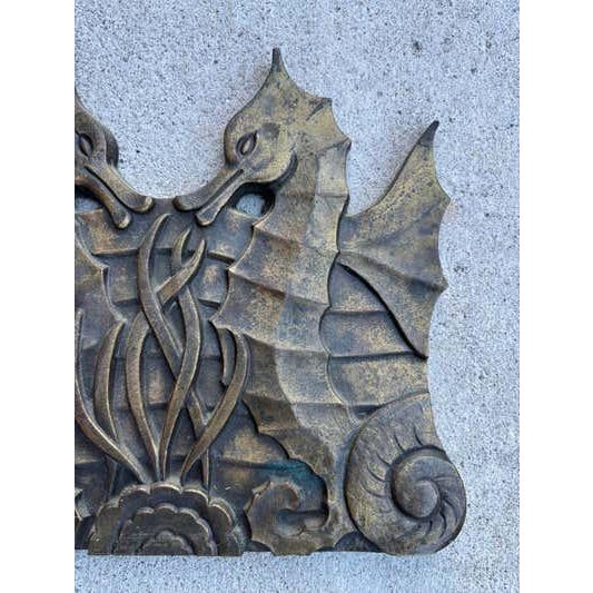 Bronze Bronze Under the Sea Freize from NYC 1930's Theatre For Sale - Image 8 of 8