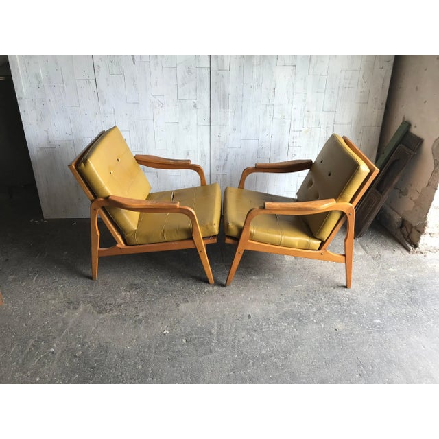 Set of Mid-Century Wooden Lounge Chairs, 1960s For Sale - Image 10 of 14