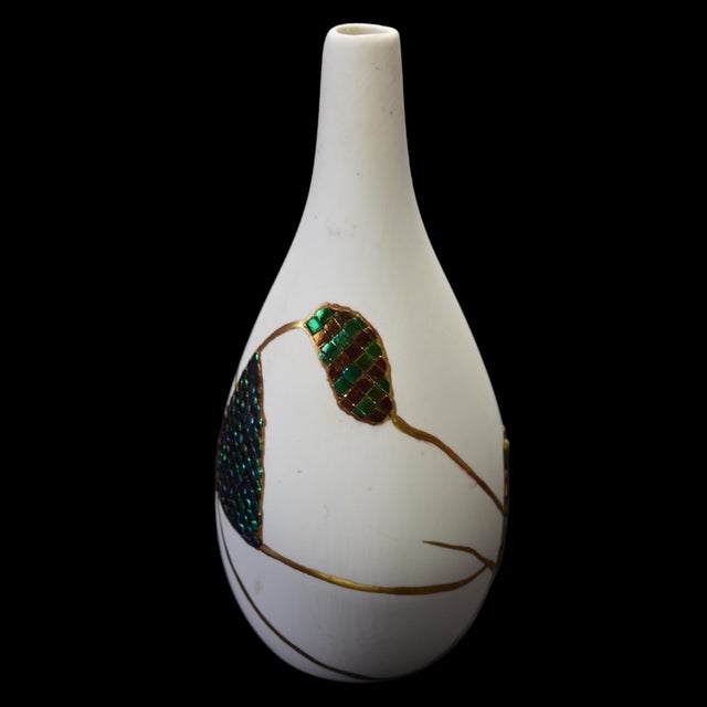 Kintsugi Et Vert Vase by Myriam Greff For Sale - Image 6 of 10