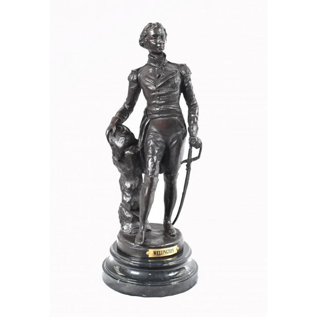 1990s Bronze English Military Duke of Wellington Figurine, 1995 For Sale - Image 5 of 14