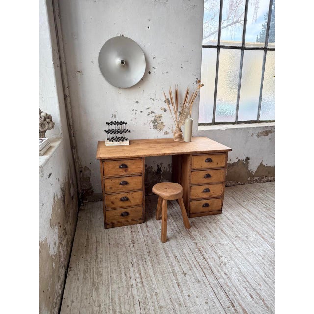 Pine Workshop Desk, 1950s For Sale - Image 16 of 18