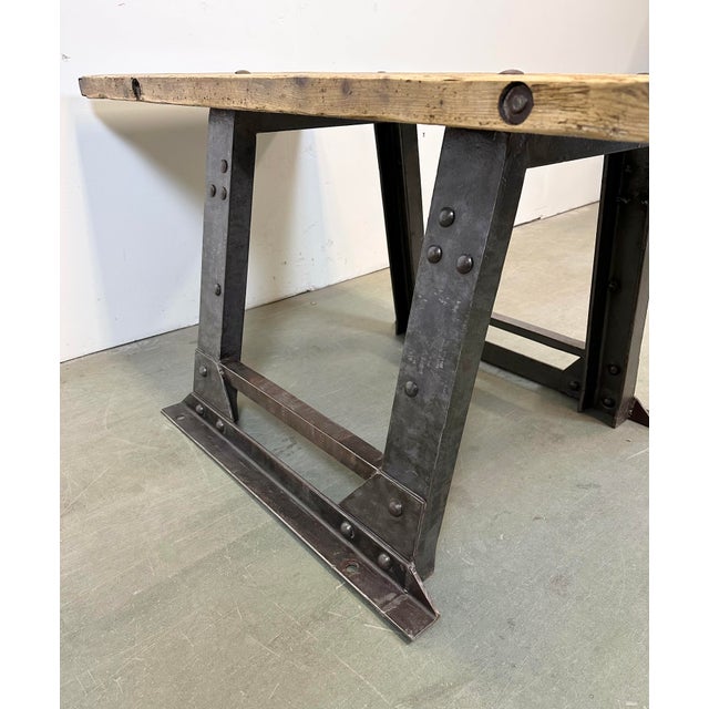 Industrial Riveted Coffee Table, 1960s For Sale - Image 10 of 18
