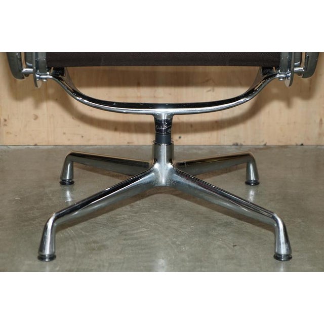 Brown EA 108 Swivel Desk Chair by Charles and Ray Eames For Sale - Image 14 of 17