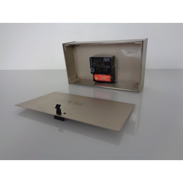 Brushed Aluminum and Cork Table Clock by Kienzle International, Germany, 1960s For Sale - Image 9 of 16