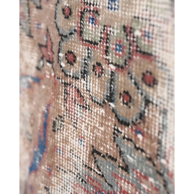 1970s Vintage Turkish Oushak Handmade Wool Cotton Red Area Rug For Sale - Image 11 of 11