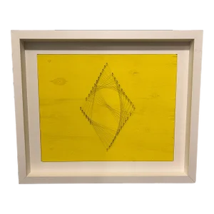 Ezio Bruno Caraceni (1927-1986), MidCentury (1960), Wire & Wood Sculptured Panel, Framed