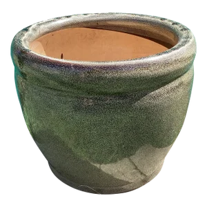 Late 20th Century Large Outdoor/Indoor Glazed Ceramic Planter