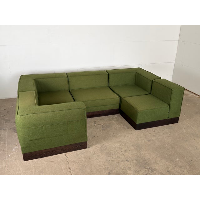 This sectional sofa is the "Lørdagshjørnet" model (Model Belcante), designed by Andreas Hansen for N. Eilersen and...