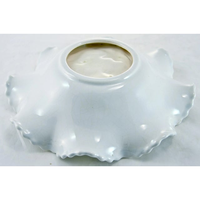 Ice Blue & White Grape Motif Bowl For Sale - Image 4 of 5