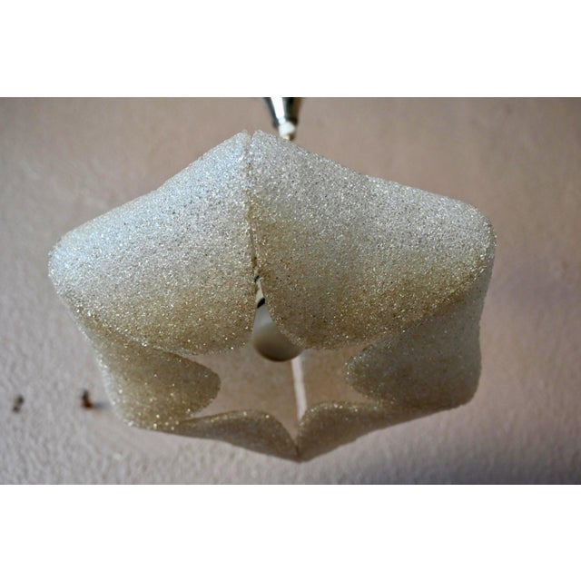 Vintage Pendant Light in Shimmering Granulated Acrylic, 1960s For Sale - Image 9 of 13