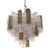 Contemporary Murano Glass Sputnik Tronchi Chandelier Multicolor, Mazzega Style For Sale