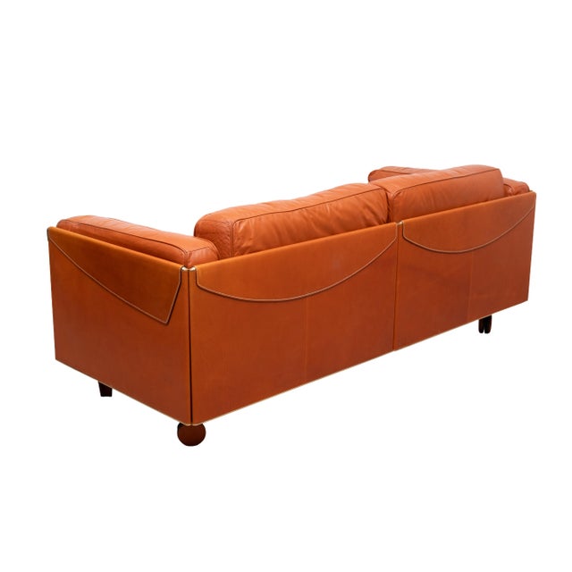 1980s Leather Sofa by Pierluigi Cerri for Poltrona Frau, 1980s For Sale - Image 5 of 18