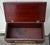Antique Mahogany Box W/Textured Alligator Finish and Brass Plaque For Sale - Image 12 of 12