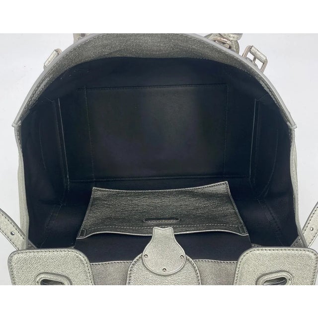 Silver Ralph Lauren Silver Leather Rickey Bag For Sale - Image 8 of 11