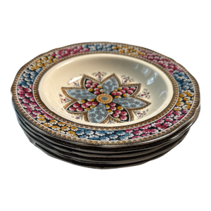 Antique Copeland Spode “Primrose” Rimmed Soup Bowl - 6 Available