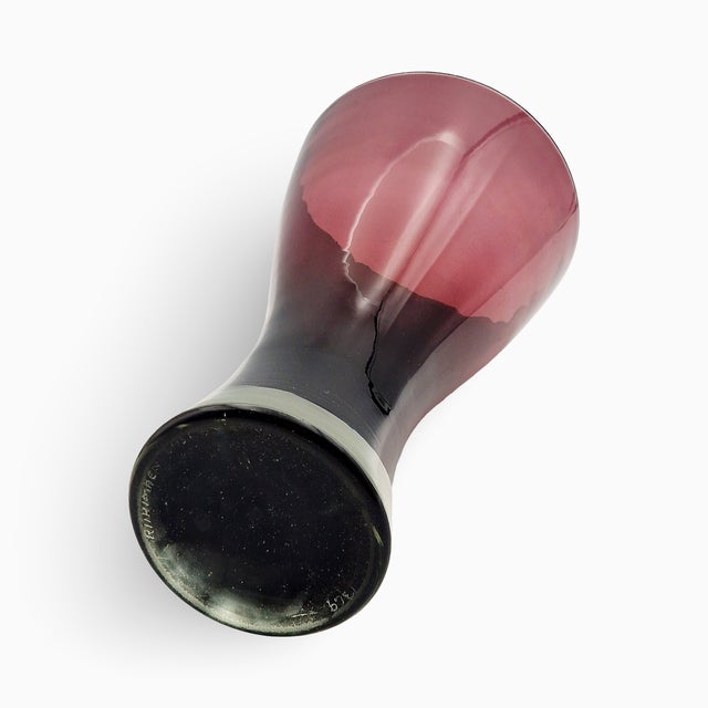 Glass Model 1369 Flindell Vase by Tamara Aladin for Riihimaki / Riihimaen Lasi Oy, Finland, 1960s For Sale - Image 11 of 15