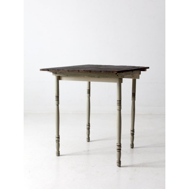 Vintage Farmhouse Side Table For Sale - Image 9 of 12