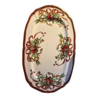 Intage Tiffany & Co. Holiday Porcelain Plate With Original Box For Sale