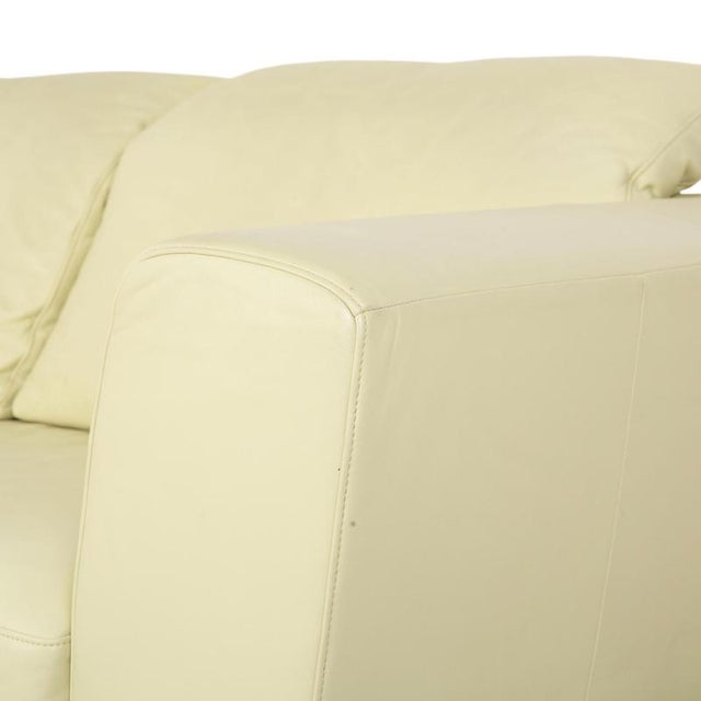 Model 3000 4-Seater Sofa and Ottoman in Leather from Rolf Benz, Set of 2 For Sale - Image 10 of 18