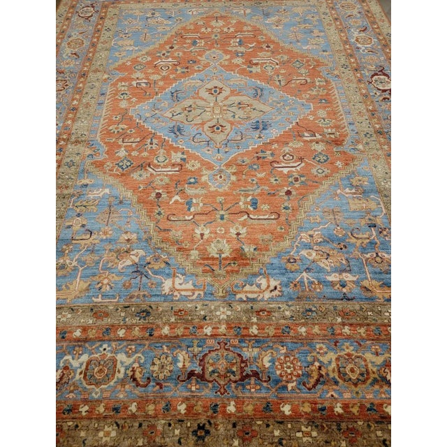 Hand Knotted Oushak Rug. 09'00" X 11'09" For Sale - Image 4 of 6