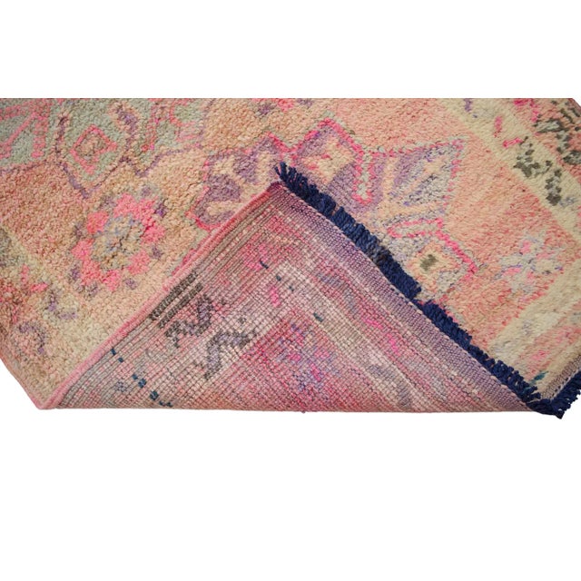 Hand-Made Turkish Runner Rug . Soft Colors Low PileTribal Herki - 2′10″ × 12′8″ For Sale - Image 12 of 12