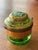Late 19th Century Victorian Moser Art Green Glass and Enamel Bohemian Dresser Box For Sale - Image 5 of 13