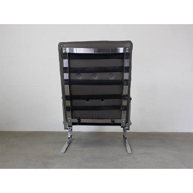 Gray Leather Armchair from Cor, 1960s For Sale - Image 8 of 12