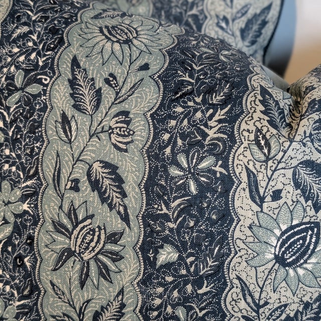 Textile Jasper Melaya Indigo Lumbars For Sale - Image 7 of 7