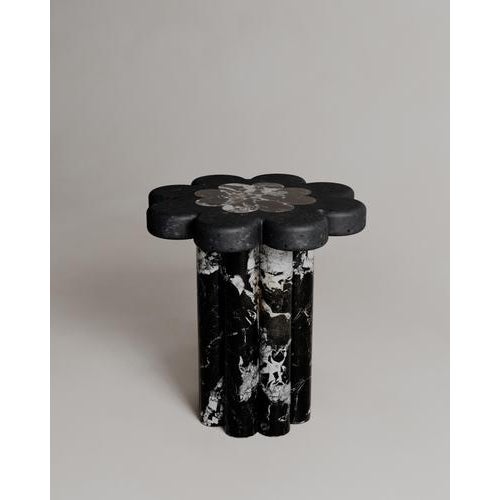 Marbelle Side Table in Green Marble and Brass by Esther Knopfler For Sale - Image 10 of 15
