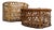 Shōwa Japanese Bamboo Baskets, 1950, Set of 2 For Sale