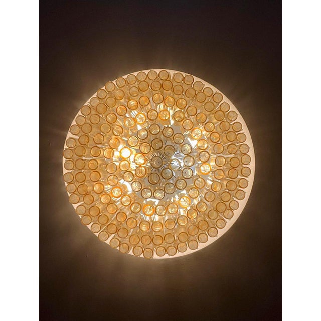 Postmodern Model Calza Chandelier by Ludovico Diaz De Santillana for Venini, 1970s For Sale - Image 3 of 9