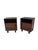 Wood Dutch Art Deco Walnut Nightstands by Max Coini, 1920s, Set of 2 For Sale - Image 7 of 10