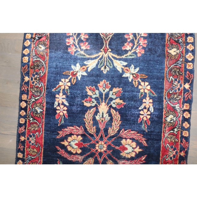 an early 20th Century Navy Indo Sarouk Rug Details rug no. j4345 size 2' 3" x 4' 9" (69 x 145 cm)