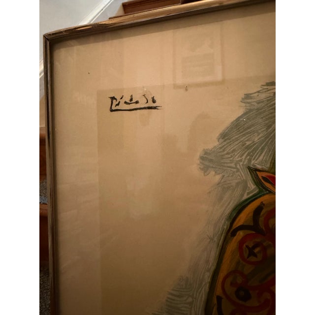 1970s Rare Pablo Picasso Exhibition Lithograph: Femme Nue Au Bonnet Turc For Sale In Philadelphia - Image 6 of 12