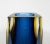 Blue C1970's Italian Hand-Blown Alessandro Mandruzzato Faceted Murano in Cobalt Blue, Yellow Amber & Clear Outer Casing For Sale - Image 8 of 13