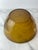 Amber Vintage Arcopal France “Volcan” Frosted Amber Opaline Art Glass Bowl For Sale - Image 8 of 12