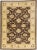 Modern Peshawar Handmade Palmettes Motif Brown Wool Rug For Sale - Image 9 of 9