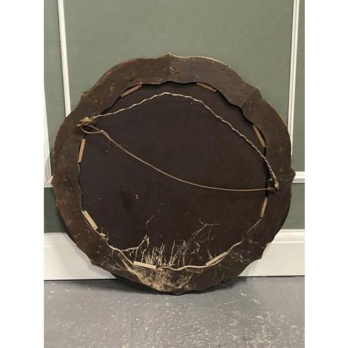 French Art Deco Convex Peach Coloured Wall Mirror, 1920s For Sale - Image 10 of 11