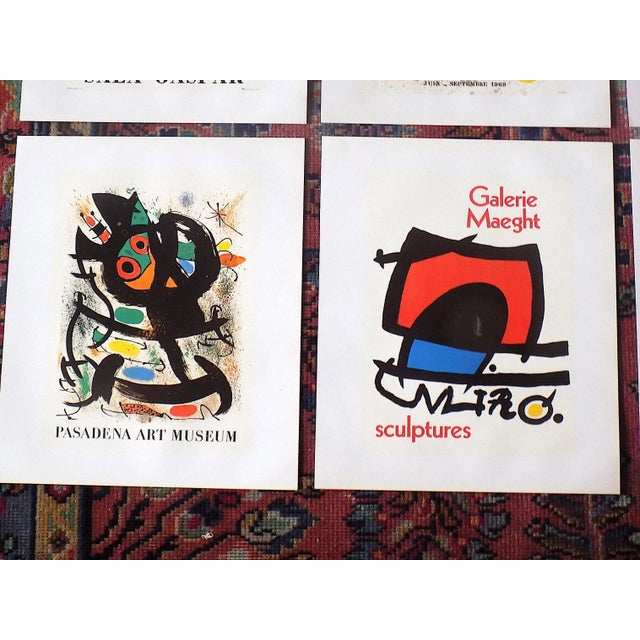 Joan Miró Vintage Mid 20th C. Modern Abstract Joan Miro Lithographs - Set of 6 For Sale - Image 4 of 8