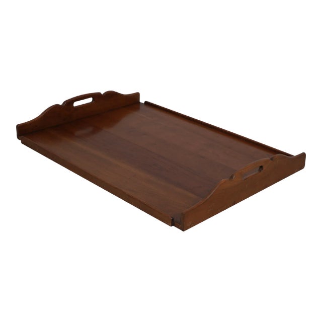 Stickley Unmarked Solid Cherry Serving Tray For Sale