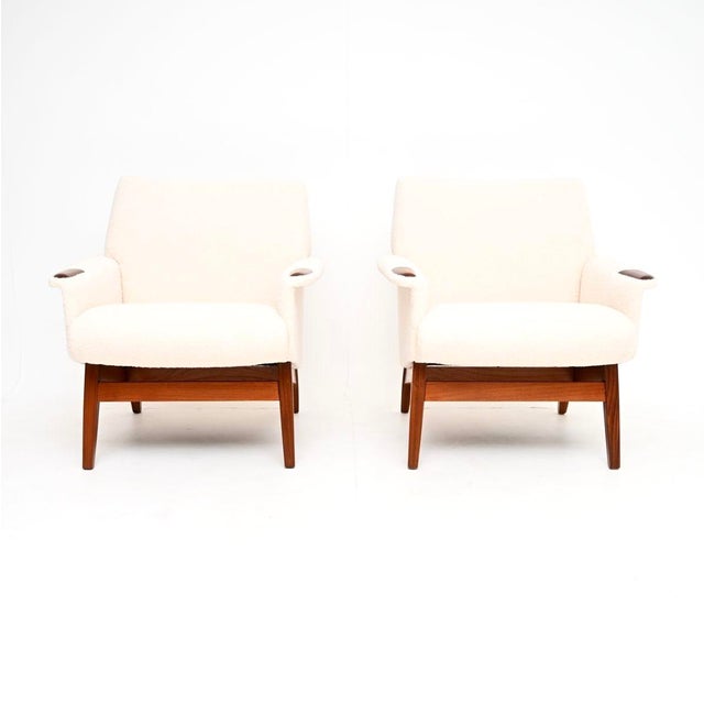 Mid-Century Modern Danish Teak Lounge Chairs, 1960s, Set of 2 For Sale - Image 3 of 11