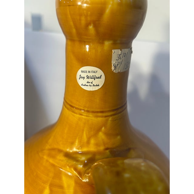 Vintage Nicola Fasano Grottaglie Italian Terracotta Floor Urn - 24" For Sale - Image 14 of 18