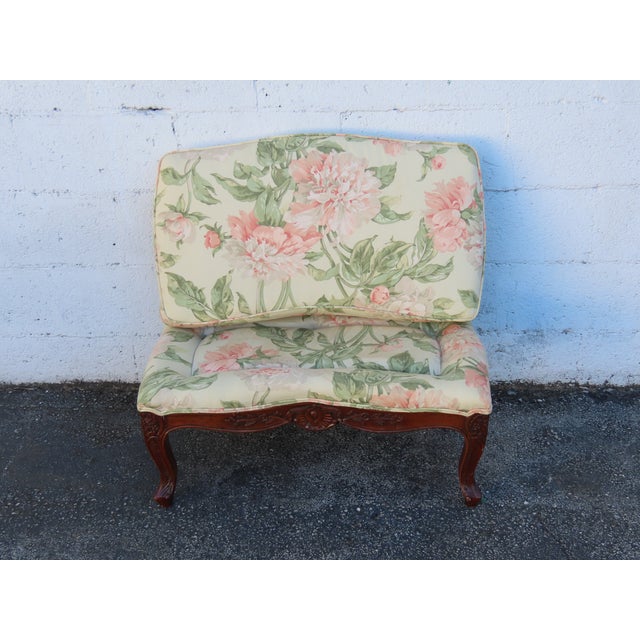 French Carved Large Stool Footstool Ottoman 6308 For Sale - Image 4 of 18