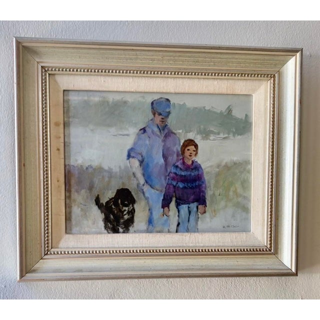 American Expressionist Oil Painting by Artist Helen St. Clair, 14” X 17” For Sale - Image 9 of 9