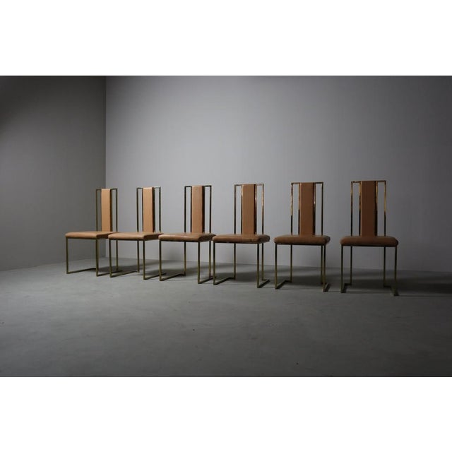 Hollywood Regency Dining Chairs by R. Zevi, Italy, 1970s, Set of 6 For Sale - Image 3 of 18