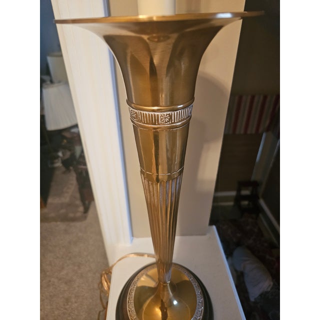 Late 20th Century Frederick Cooper Brass Lamp For Sale - Image 5 of 14