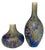 Studio Ceramic Art Glazed Stoneware Bottle Vases by Rolf Weber, 1960s, Set of 2 For Sale