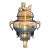 Vintage Brass Foo Dog Urn Censer For Sale