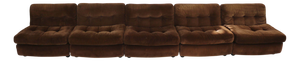 Brown Corduroy Amanta Sofa by Mario Bellini for C&B Italia, 1966, Set of 5